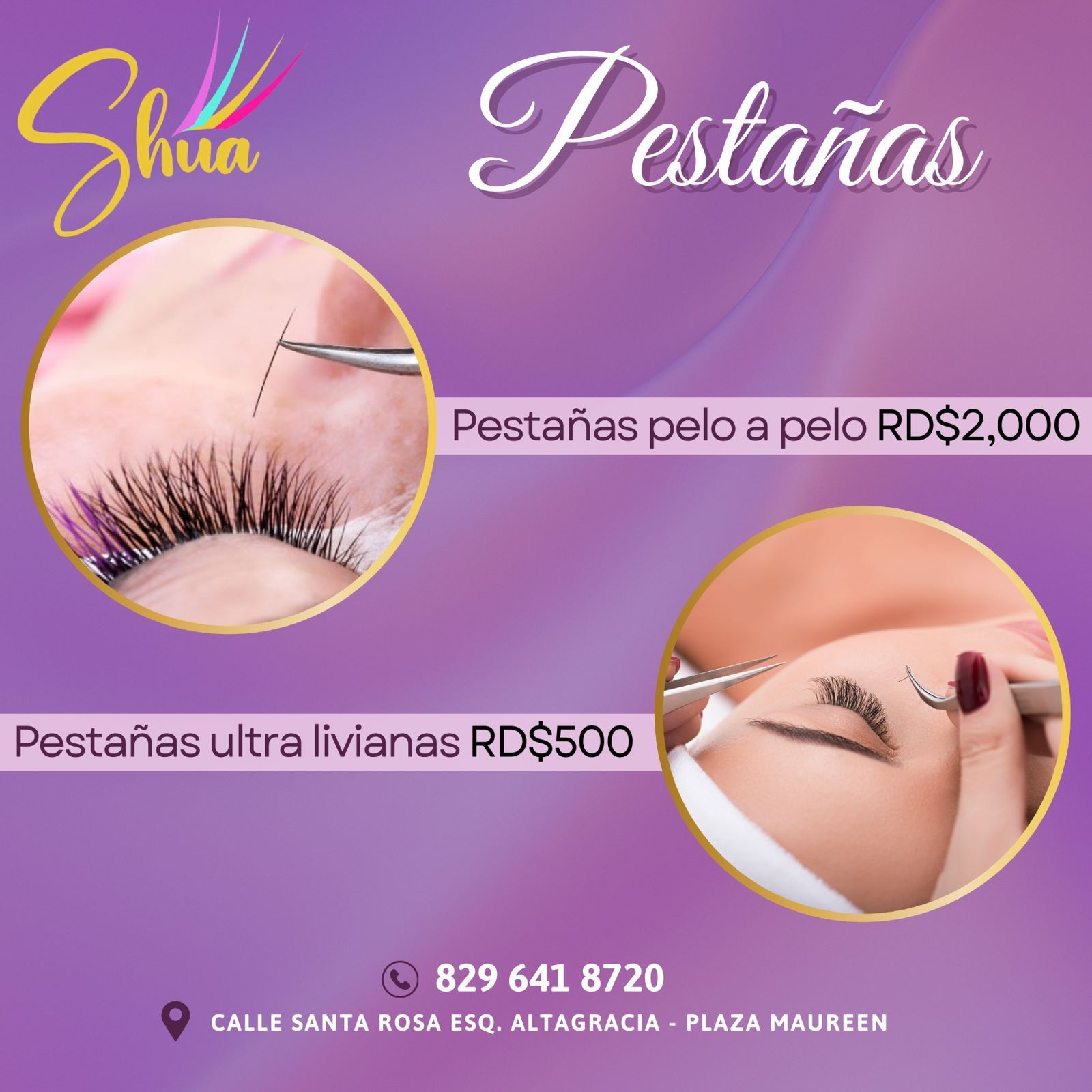 Promoción de pestañas - Pelo a pelo y ultra livianas